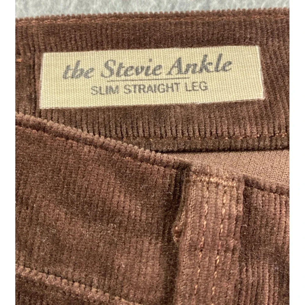 Adriano Goldschmied The Stevie Ankle Brown Corduroy 26R‎ (Fits 28) Preppy City